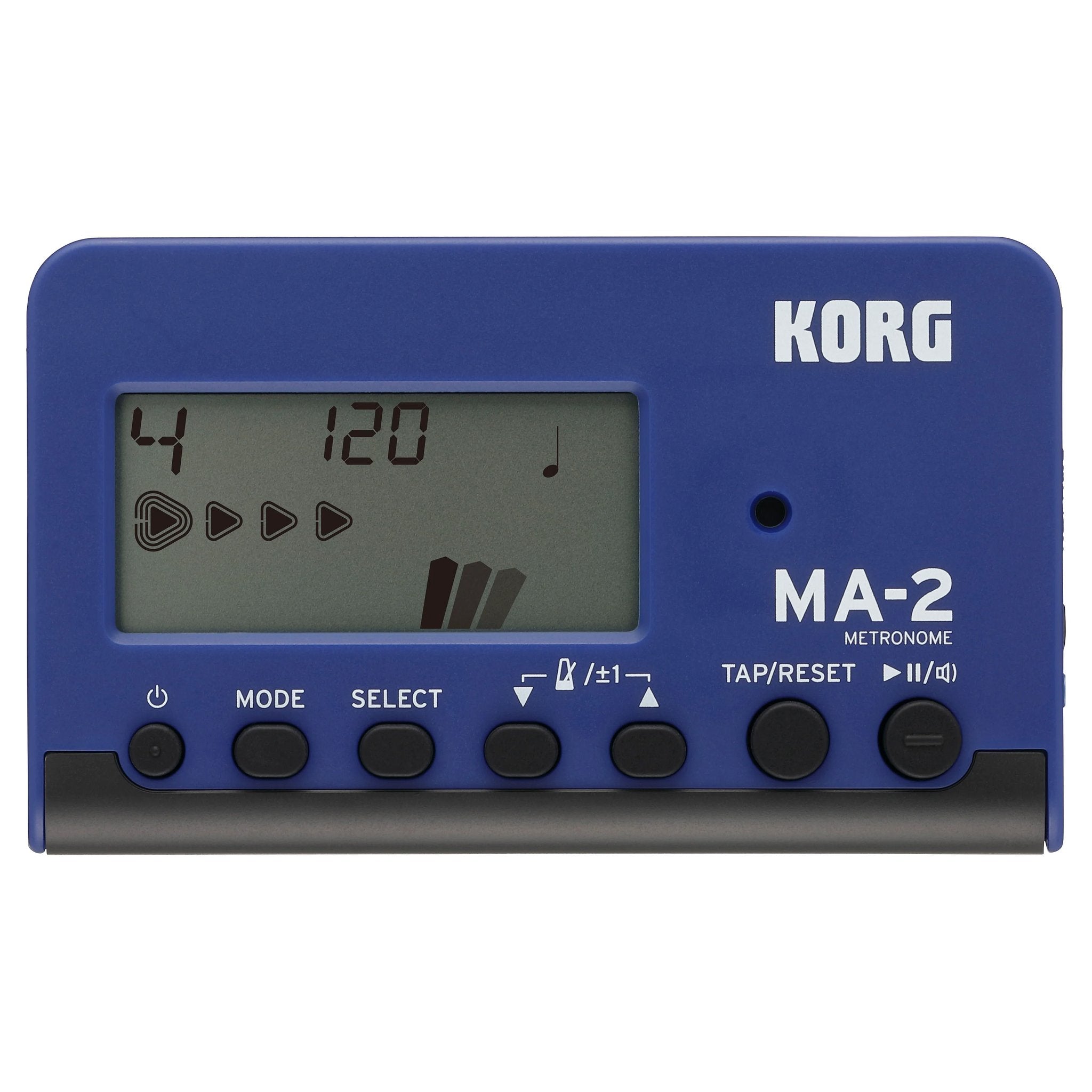 Korg MA-2 Metronome- Blue Front View