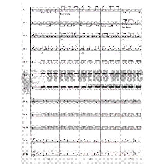 Kotche/Reich-Clapping Music Variations (SP)-B/2V/X/2M/P/ opt. dulcimer or cimbalom