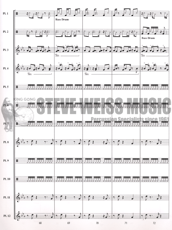 Kotche/Reich-Clapping Music Variations (SP)-B/2V/X/2M/P/ opt. dulcimer or cimbalom