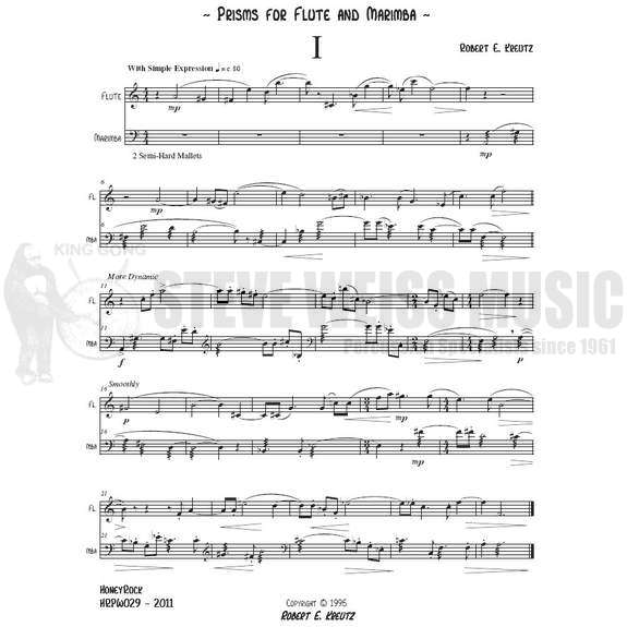 Kreutz-Prisms for Flute and Marimba (2S)-M/FL
