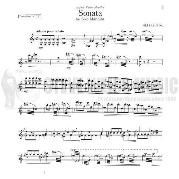 Laburda-Sonata for Solo Marimba-M