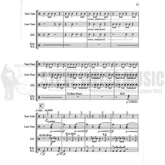 Lang, M.-4 Percussion Quartets for Young Performers(SP)-B/P