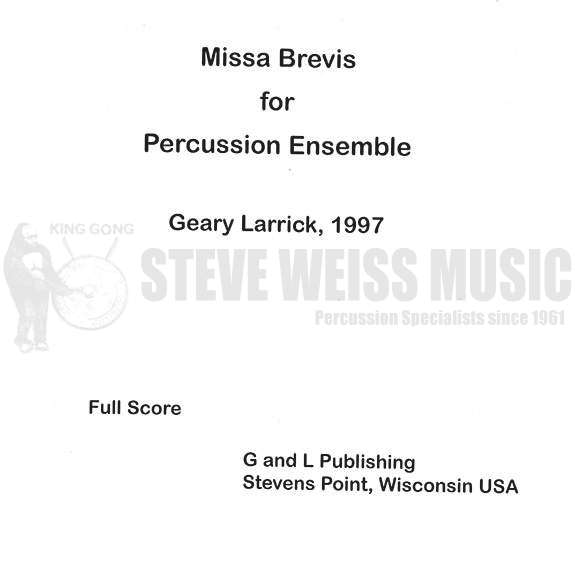 Larrick-Missa Brevis(S)