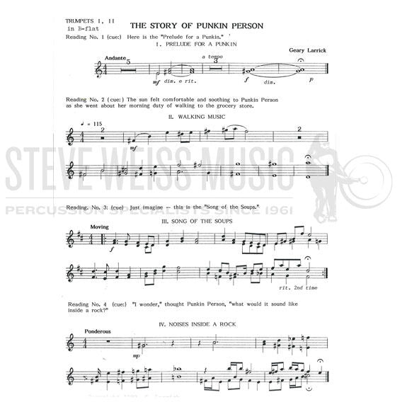 Larrick-Story of Punkin Person-DS-Narr./Brass Quintet
