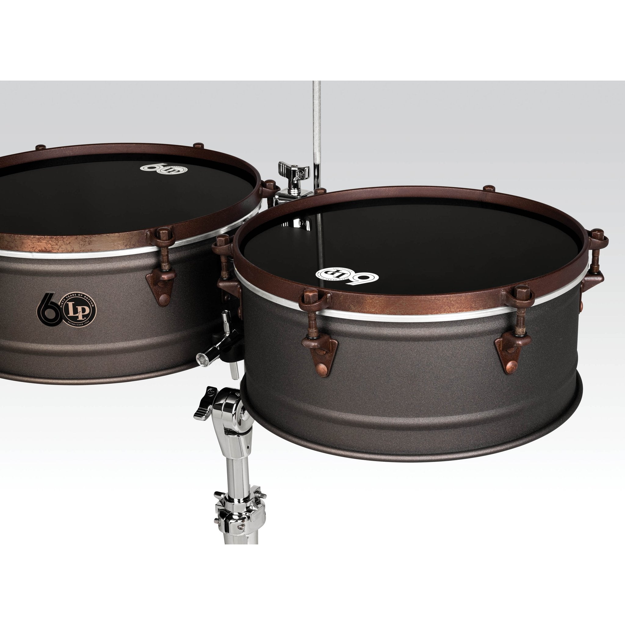 LP 60th Anniversary Timbales - Antique Bronze with Rustic Bronze Hardware - Image 2