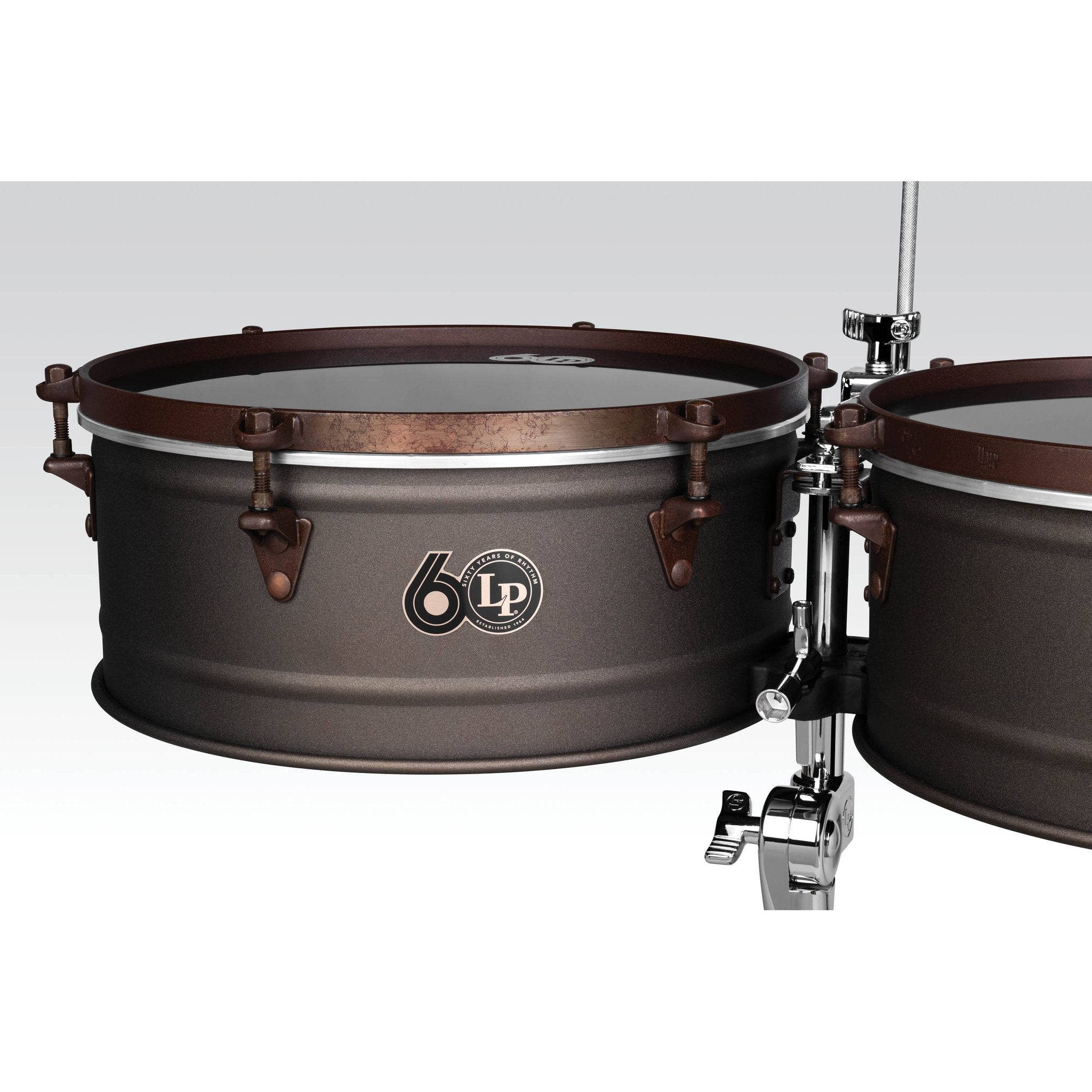LP 60th Anniversary Timbales - Antique Bronze with Rustic Bronze Hardware - Image 3