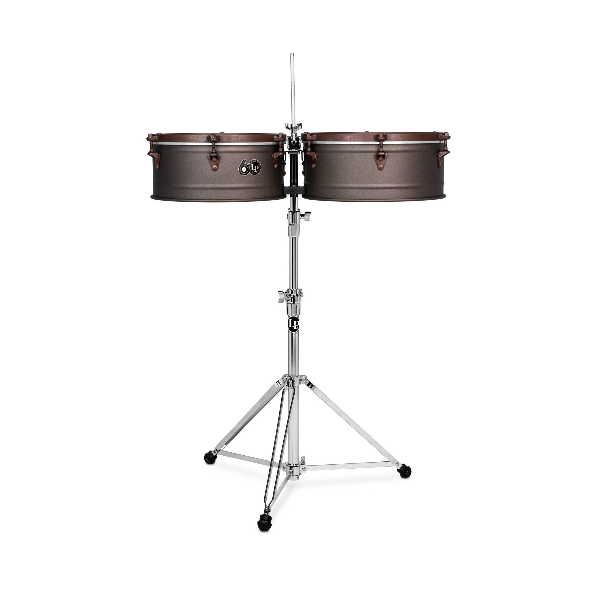 LP 60th Anniversary Timbales - Antique Bronze with Rustic Bronze Hardware - Image 1