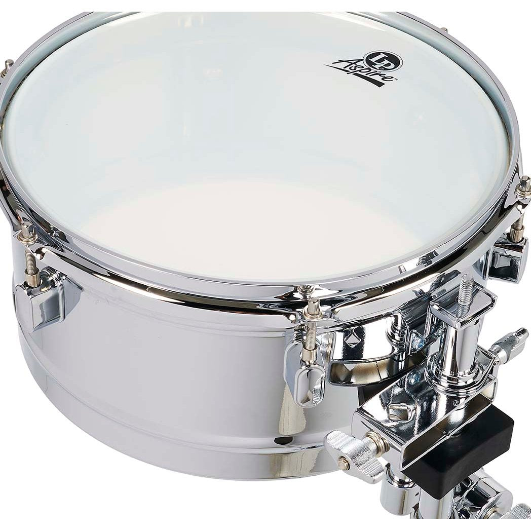 LP Aspire Timbales - 13/14 Chrome Finish (LPA256) | Steve Weiss Music