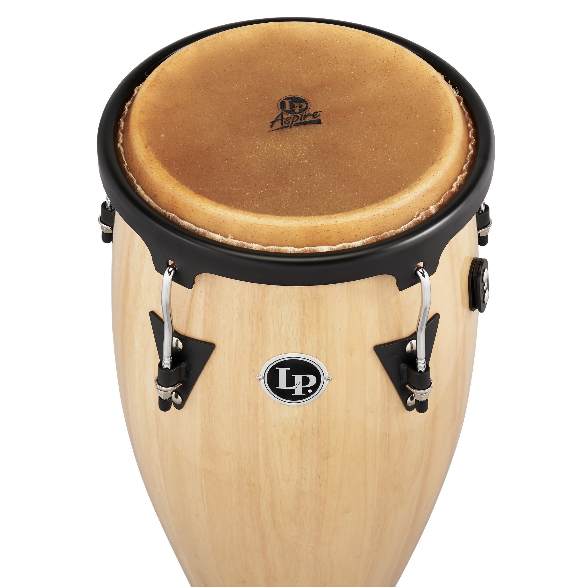 LP Aspire Wood Conga Set with Stand - 11" & 12" - Natural Wood - Image 2