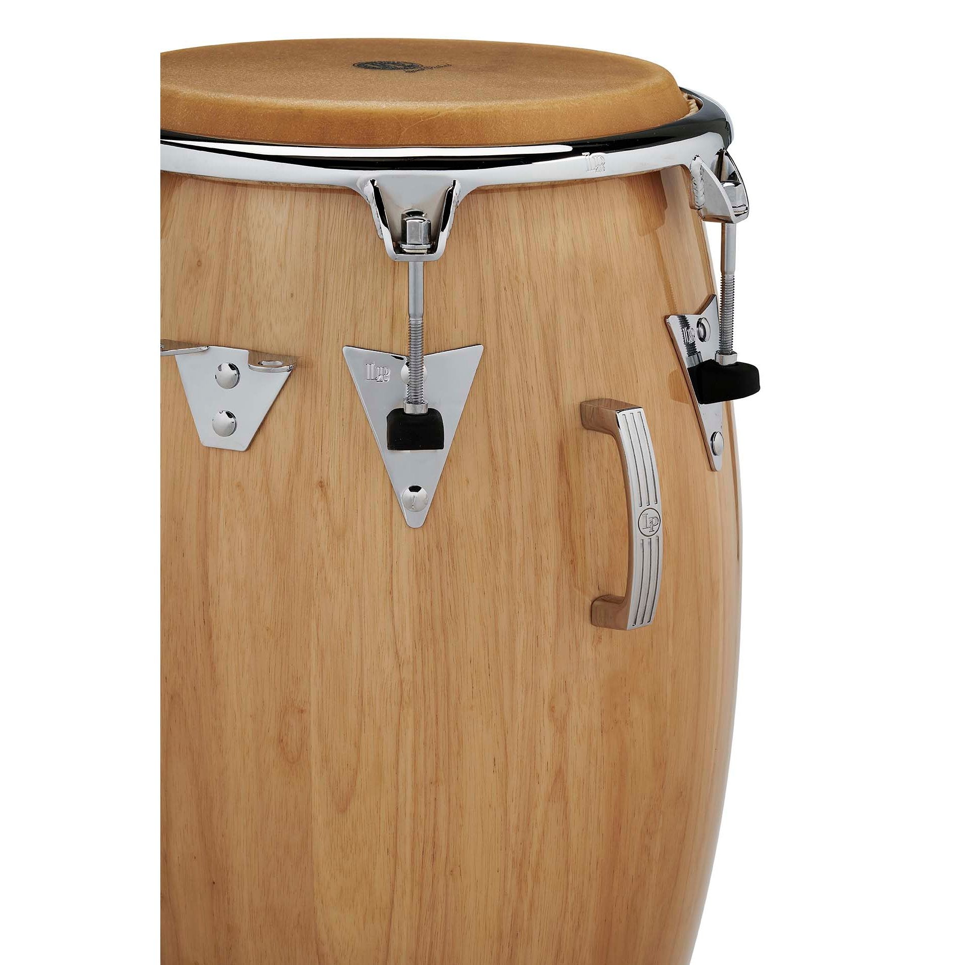 LP Classic Top-Tuning Wood Conga with Chrome Hardware - 11.75" - Natural - Image 4