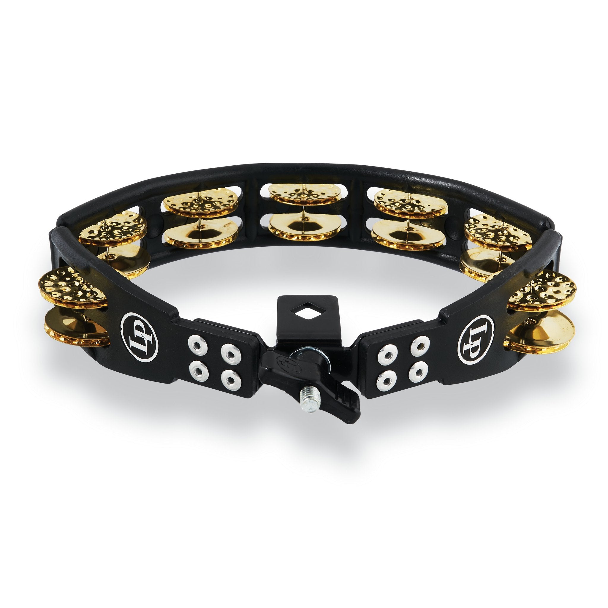 LP Cyclops Tambourine - Black W/ Brass Jingles (LP179) | Steve