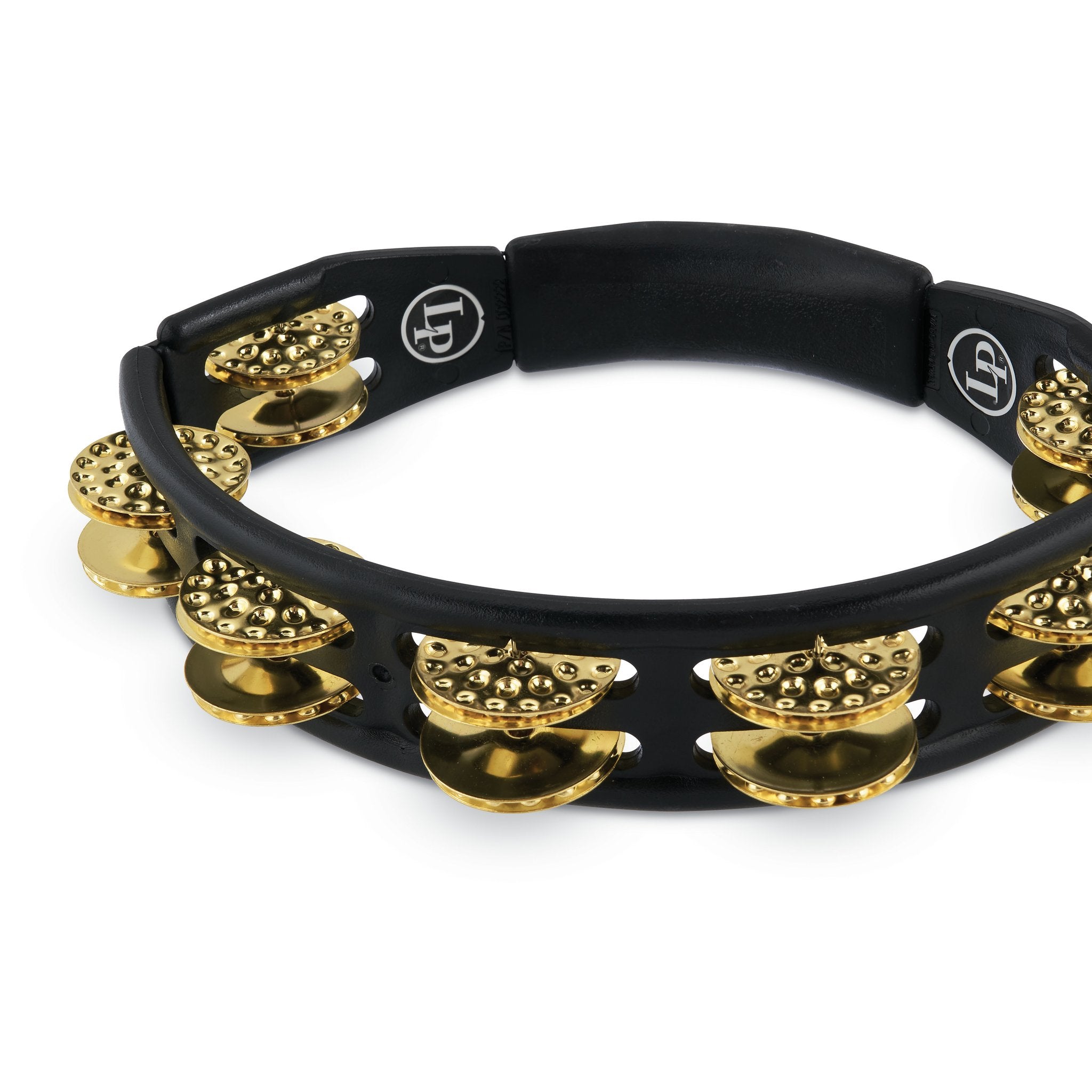 LP Cyclops Tambourine - Black W/ Brass Jingles (LP179) | Steve