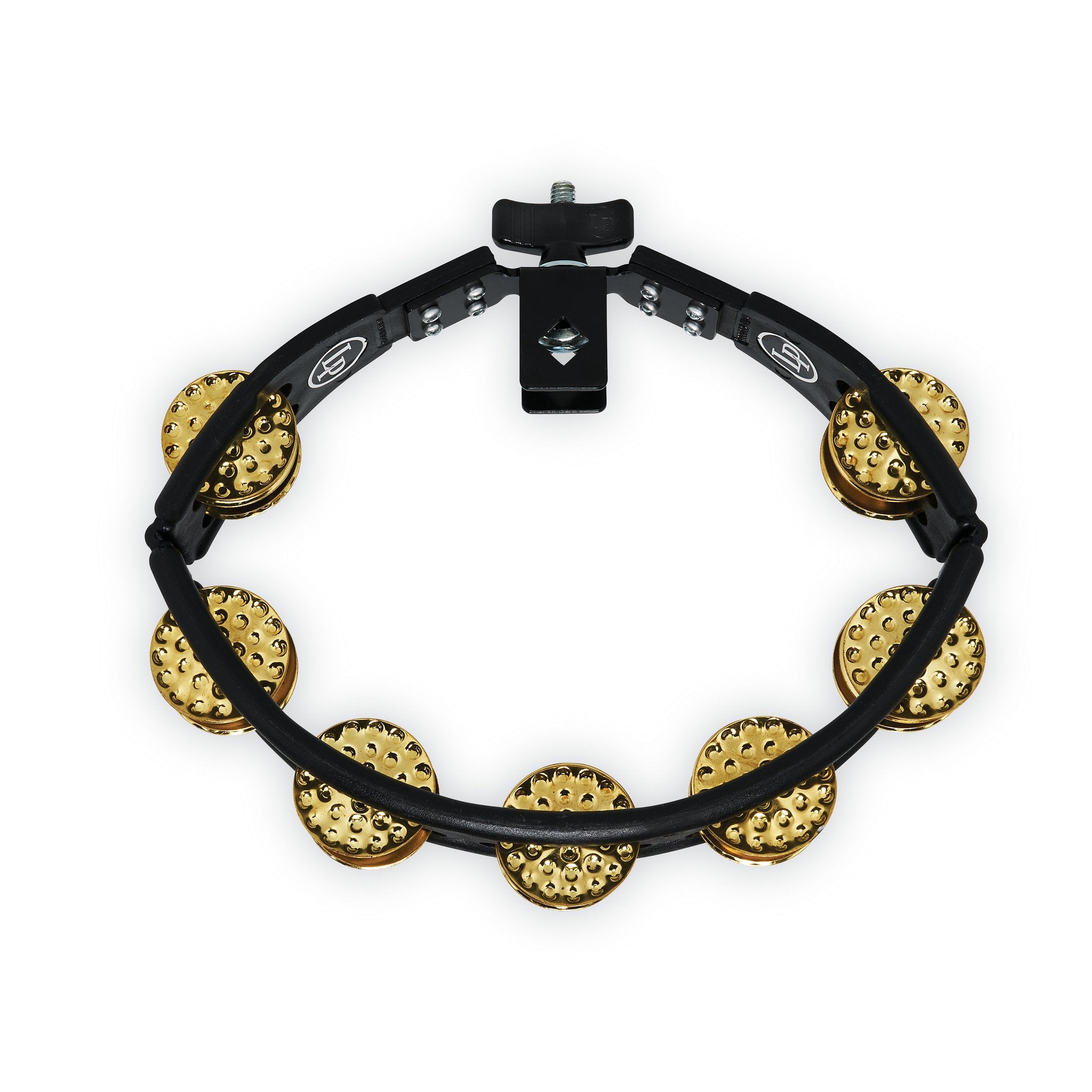 LP Cyclops Tambourine - Black W/ Brass Jingles (LP179) | Steve