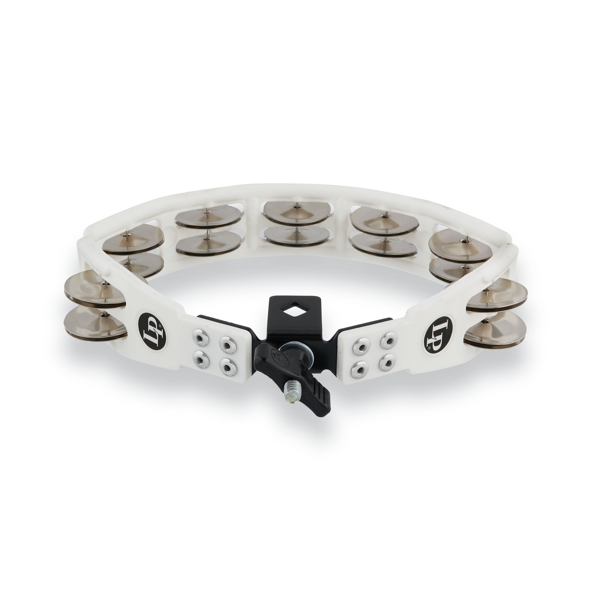 LP Cyclops Tambourine - White W/ Steel Jingles (LP162) - Image 4