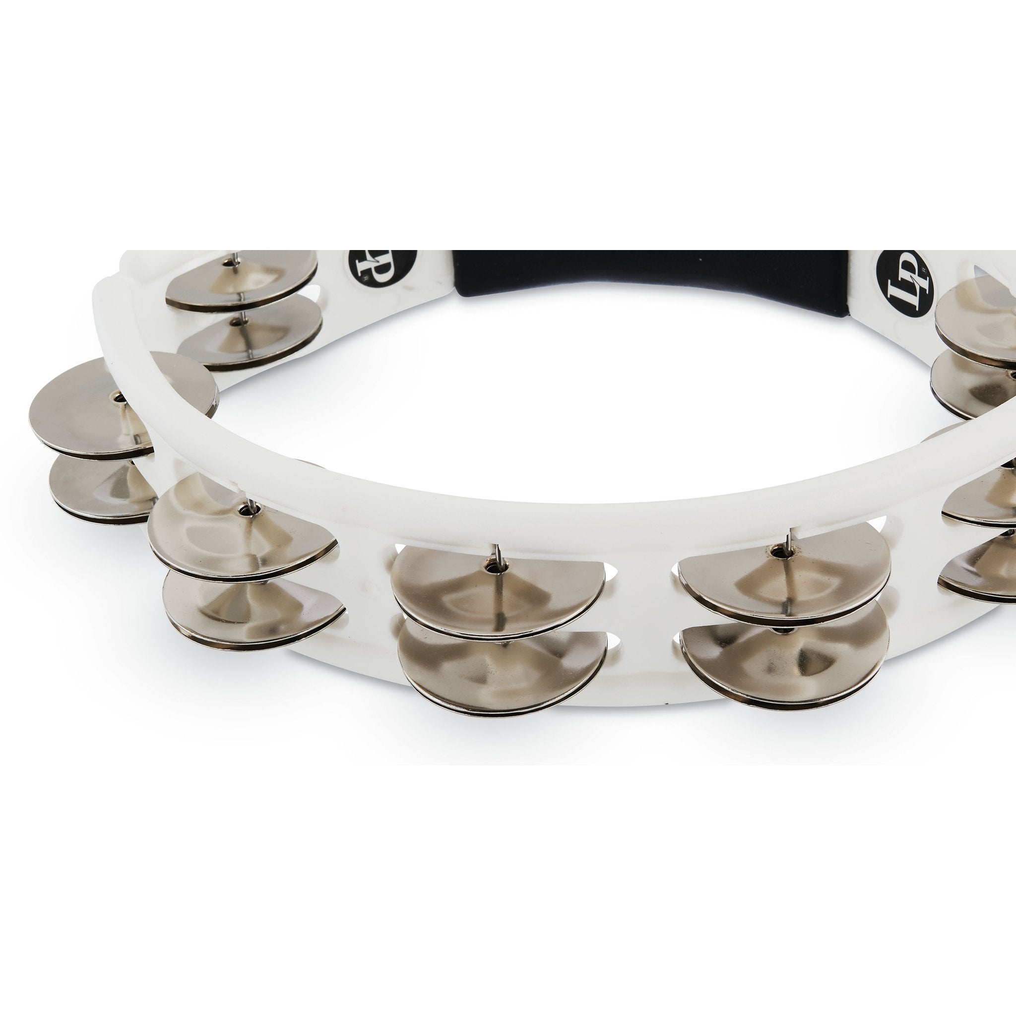 LP Cyclops Tambourine - White With Steel Jingles (LP152) - Image 5