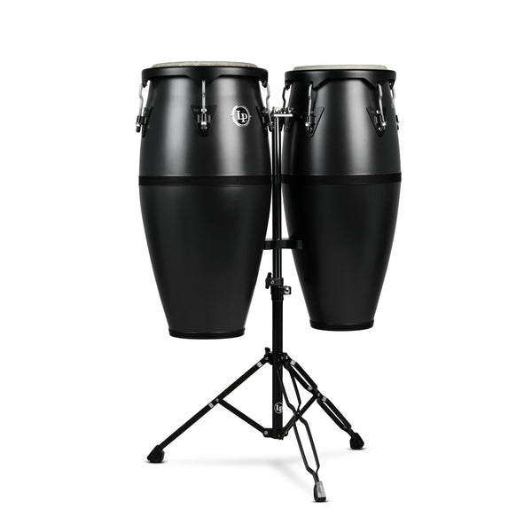 LP Discovery Conga Set with Stand - Onyx Finish | Steve Weiss Music