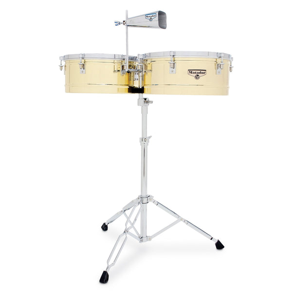 Matador ティンバレス セット LP Matador Series Timbale Set - 14/15 Brass (M257B) | Steve Weiss