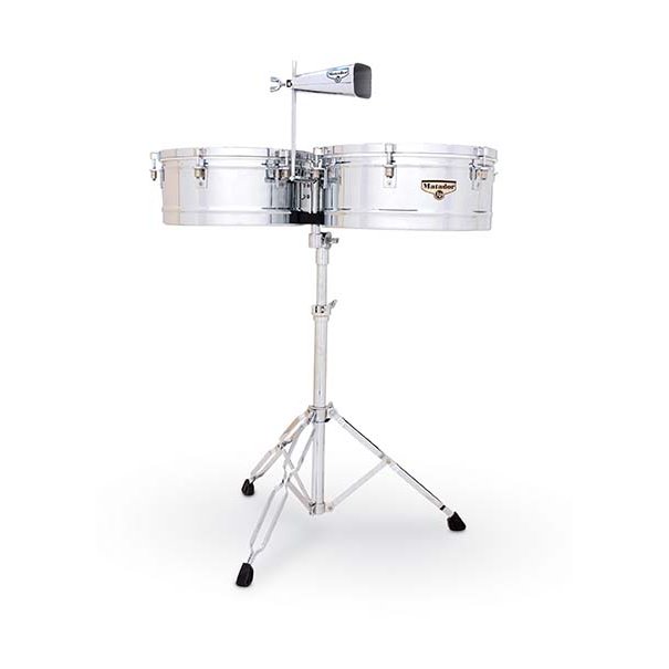 Matador ティンバレス セット LP Matador Series Timbale Set - 14/15 Steel (M257) | Steve Weiss Music