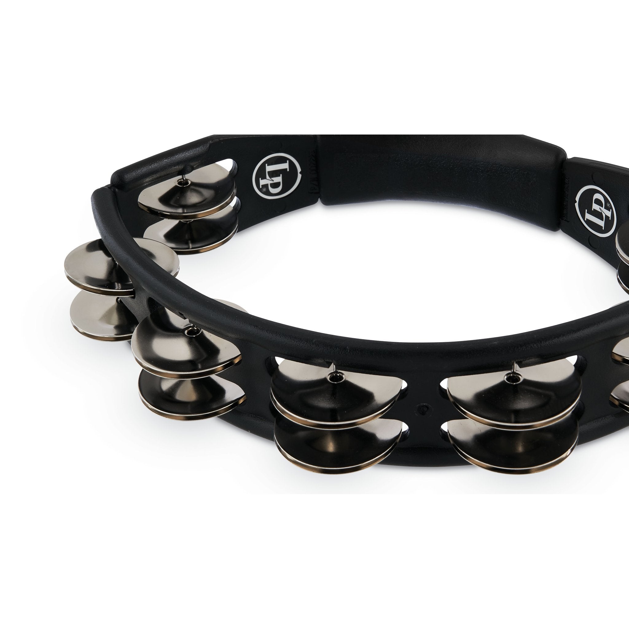 LP Mountable Cyclops Tambourine LP160 - Black with Steel Jingles - Image 5