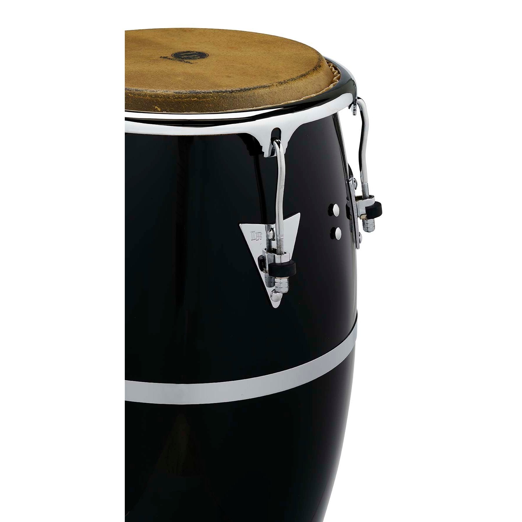 LP Patato Fiberglass Tumba - 12.5" - Black with Chrome Hardware - Image 5
