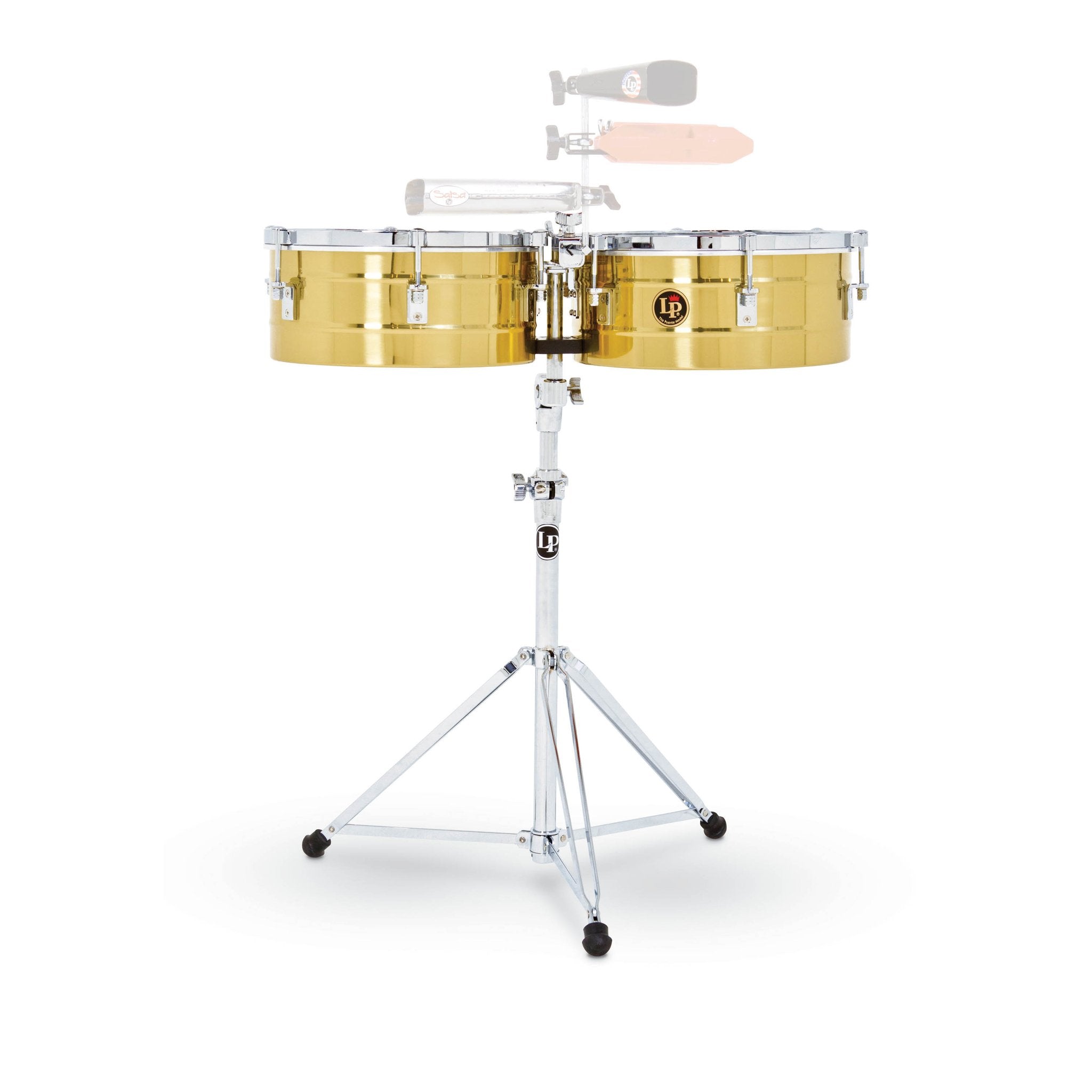 LP Tito Puente Timbale Set - 13/14 Solid Brass (256B) | Steve