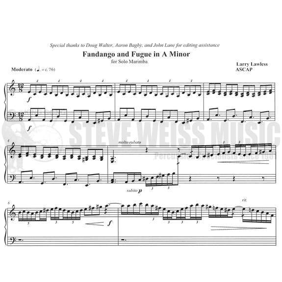 Lawless-Fandango & Fugue in a minor-M
