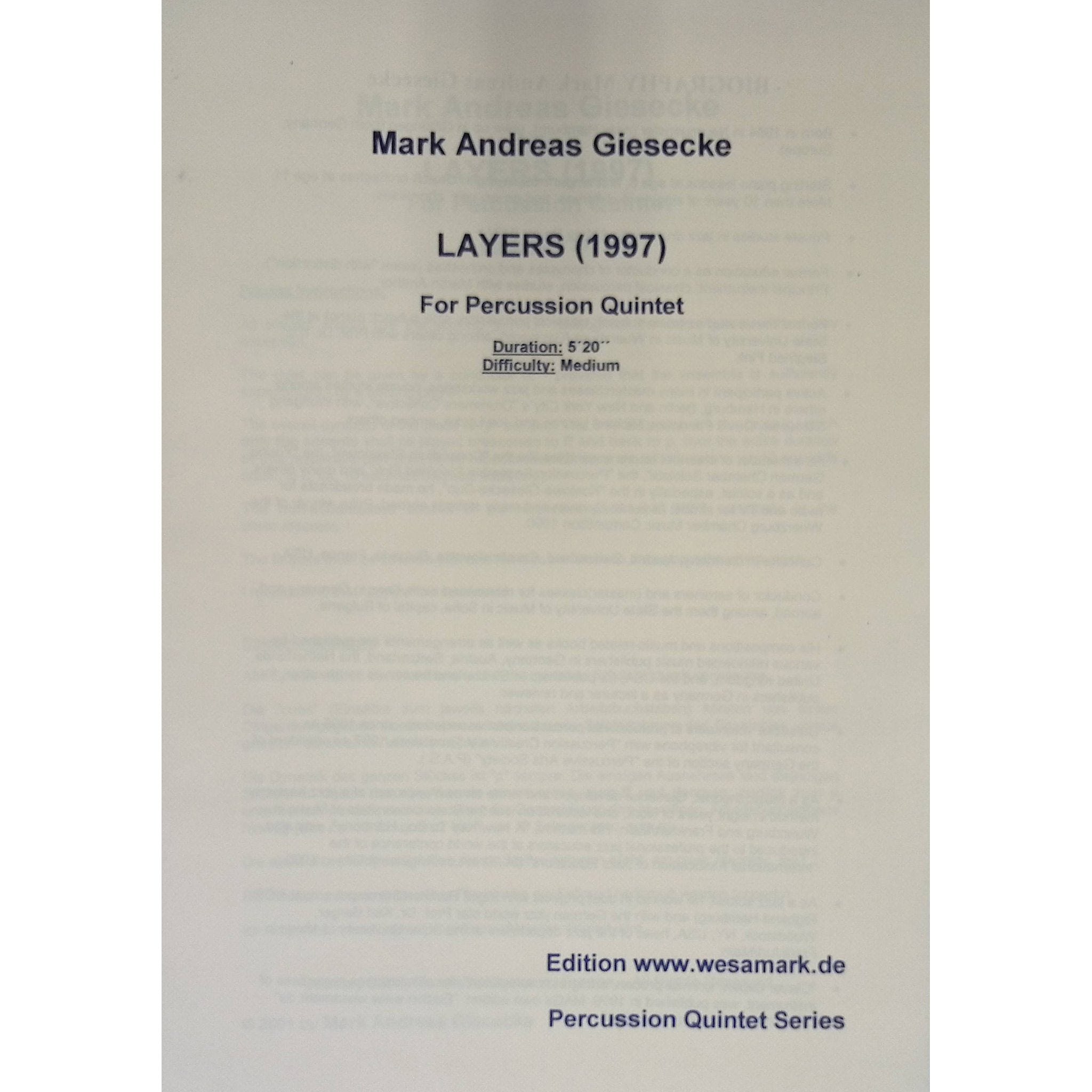 Layers by Mark Andreas Giesecke