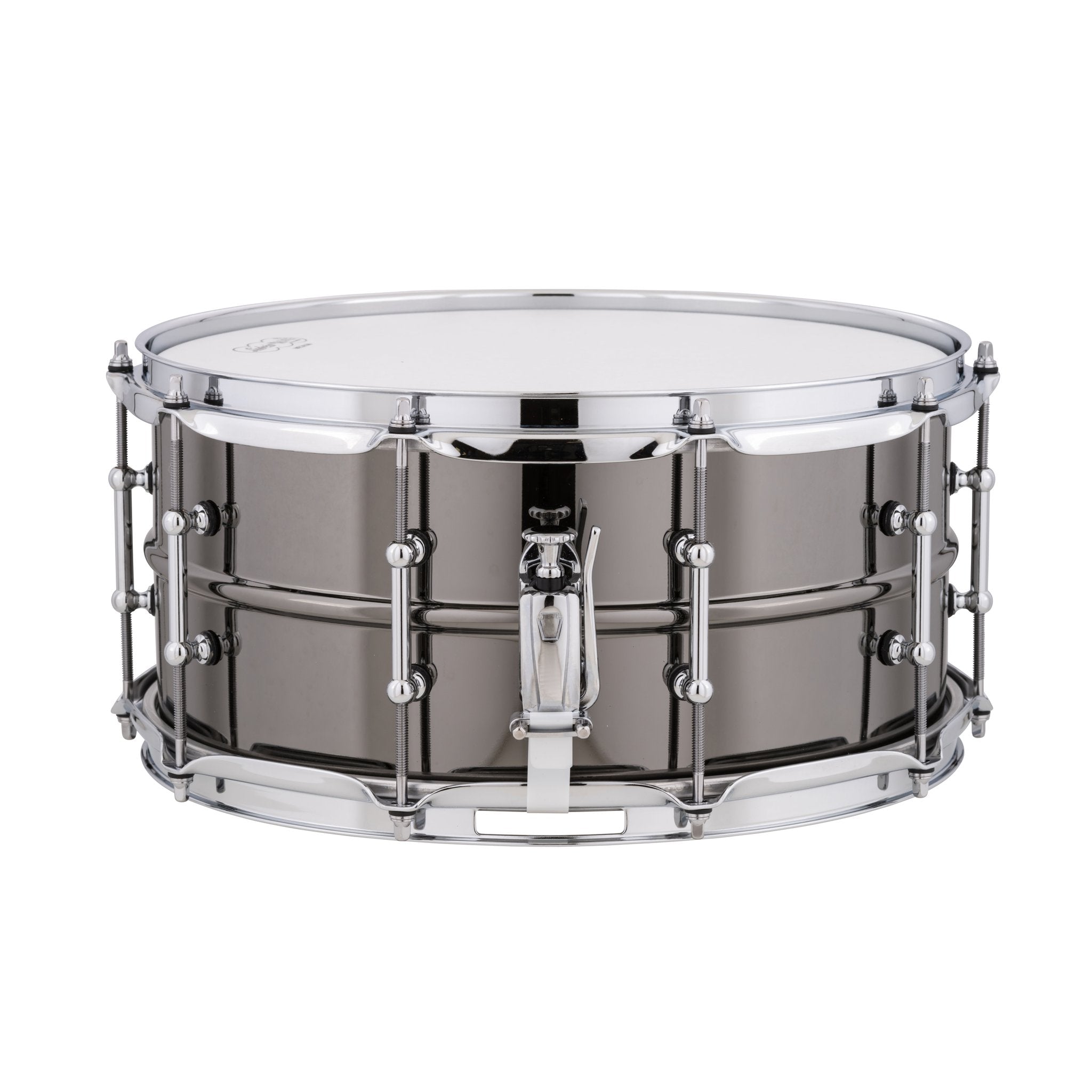 Ludwig Black Beauty Supra-Phonic Snare Drum with Tube Lugs - 14x6.5 LB417T Throw Off