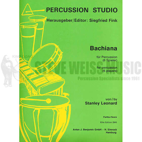 Leonard-Bachiana for Percussion-P/B/X/M/C/V