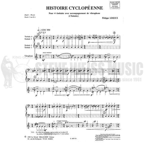 Leroux-Histoire Cyclopeenne-4T/ V