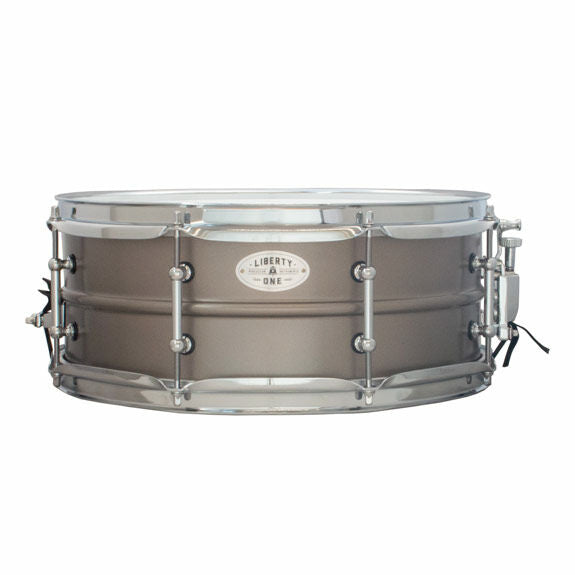 Liberty One 14x5.5 Beaded Steel Snare Drum - Satin Nickel Finish