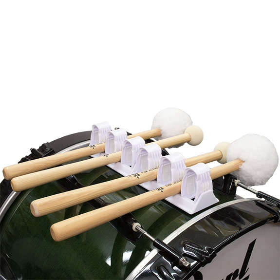 Liberty One BDMH2 - Marching Bass Drum Mallet Holder (holds 2 pr)