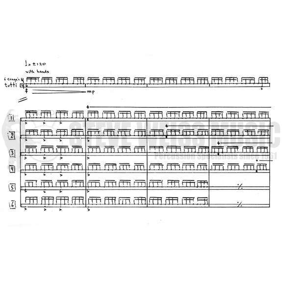 Loevendie-Prelude for Six Percussionists-6 Congas OS