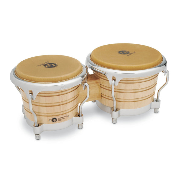 LP Generation II Bongos with Comfort Curve Rims - Natural with