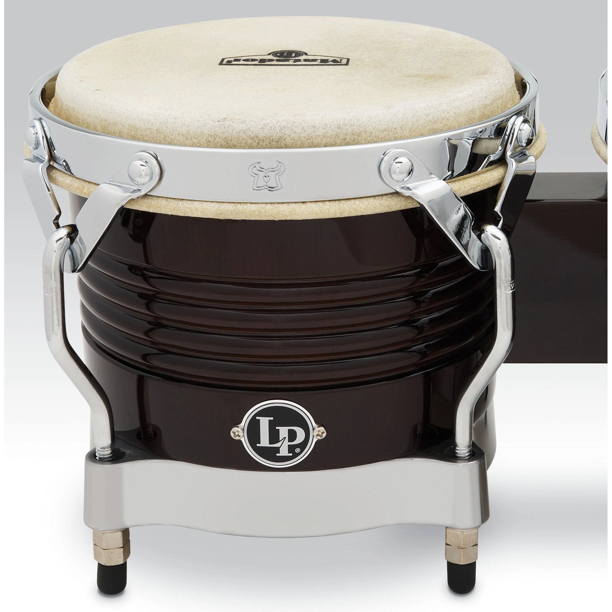 LP Matador Bongos - Dark Wood with Chrome Hardware | Steve Weiss Music