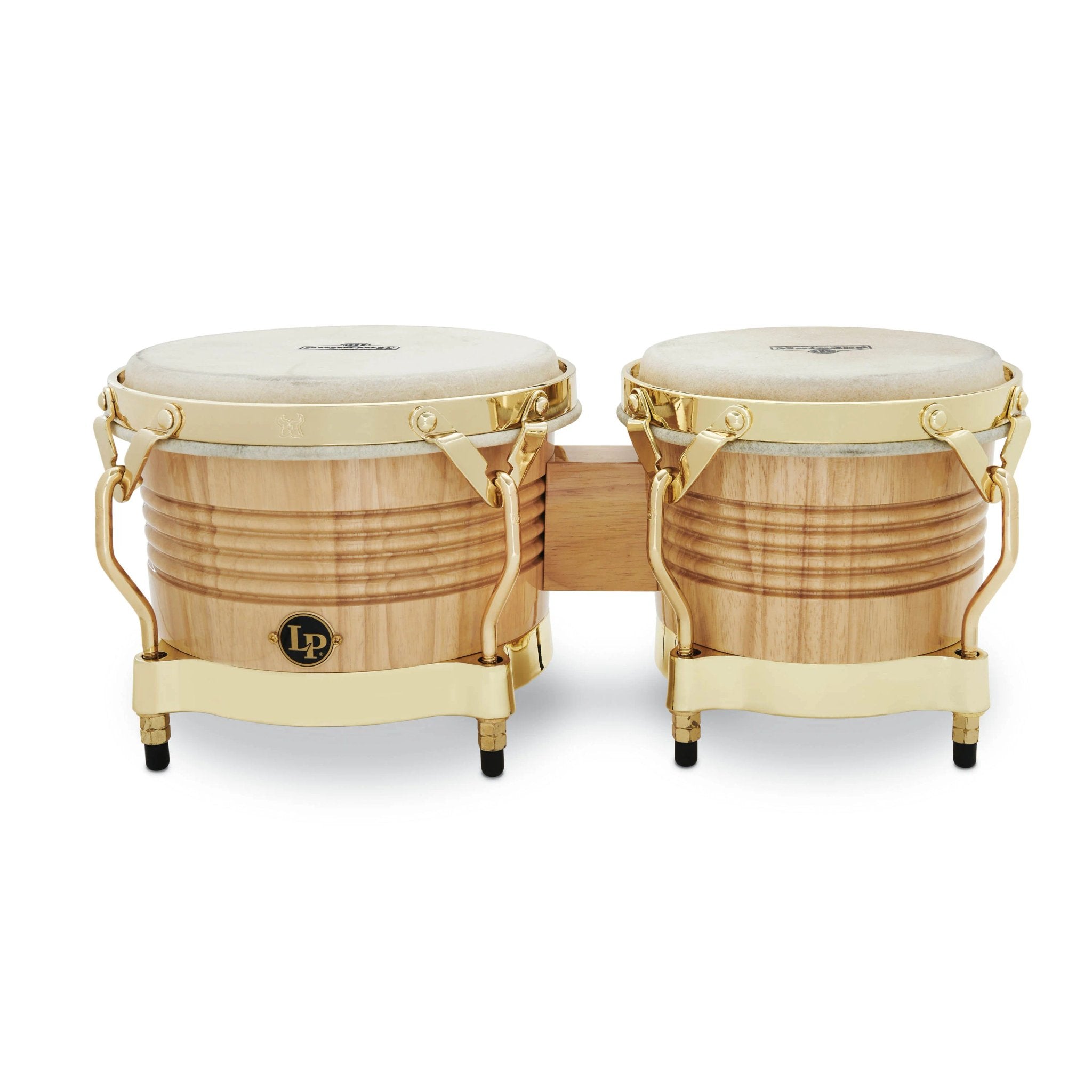 LP Matador Bongos - Natural Wood with Gold Hardware | Steve Weiss