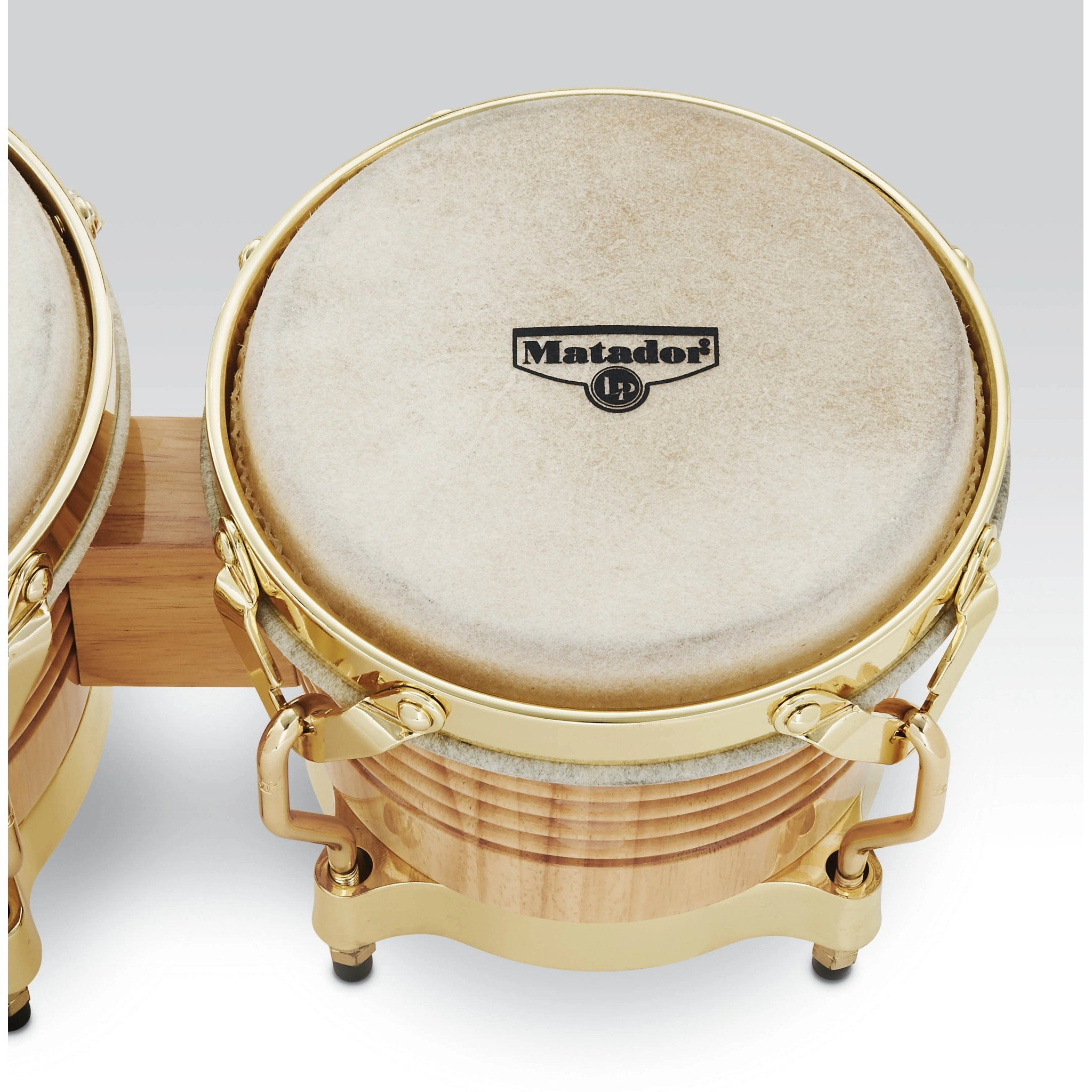 LP Matador Bongos - Natural Wood with Gold Hardware | Steve Weiss