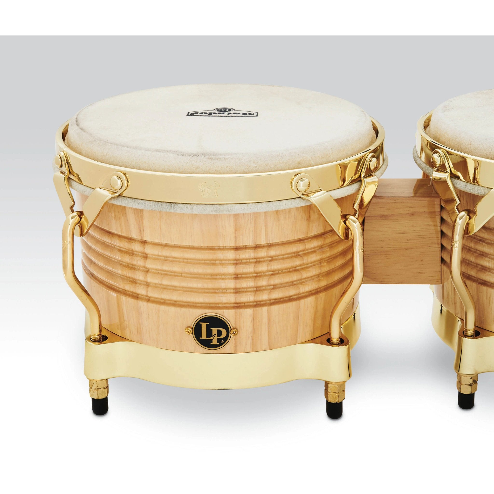 LP Matador Bongos - Natural Wood with Gold Hardware | Steve Weiss
