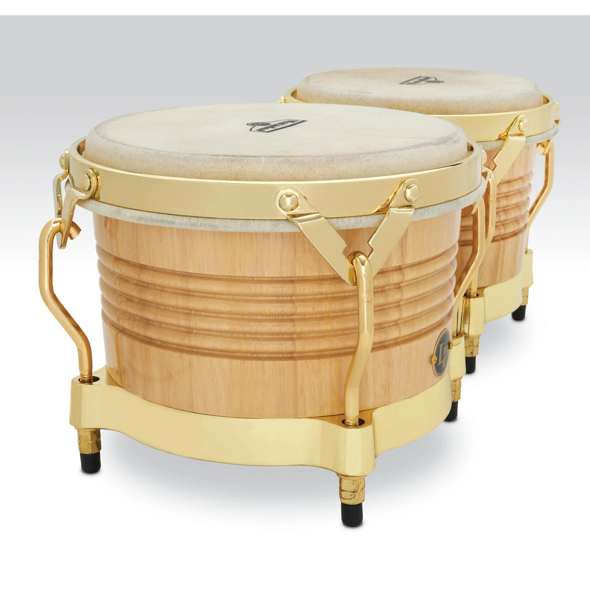 LP Matador Bongos - Natural Wood with Gold Hardware | Steve Weiss
