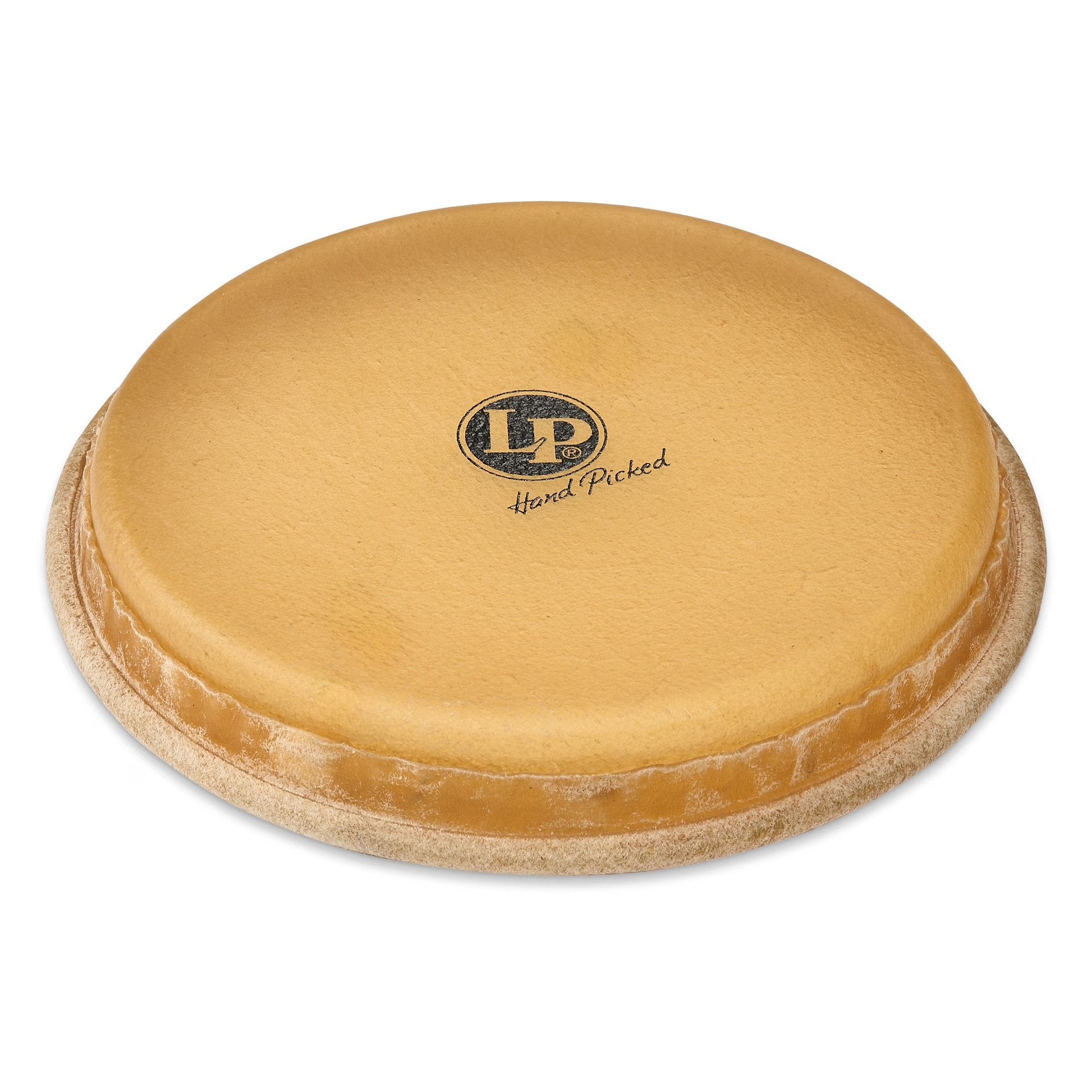 LP264C 9 inch rawhide bongo head angled view