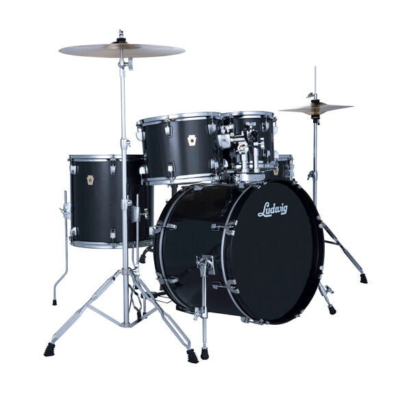 Ludwig Accent 5pc Drum Set - 20" Bass Drum - Jade Dust Finish