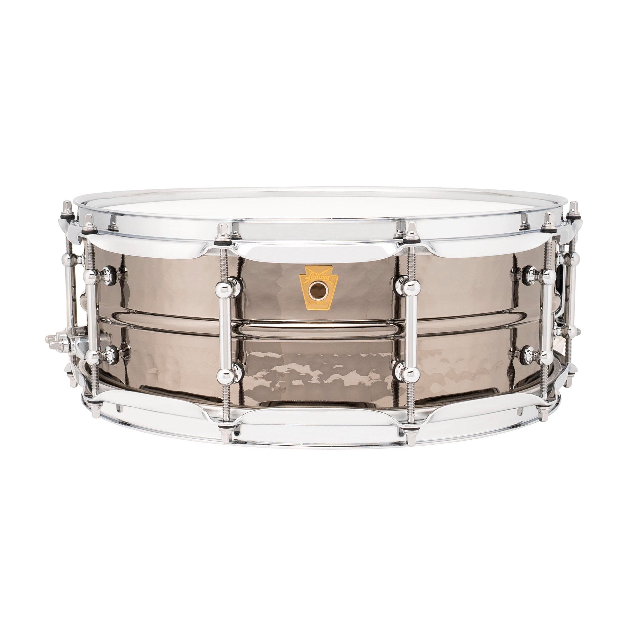 Ludwig Black Beauty Supraphonic Hammered Snare Drum with Tube Lugs - 14x5 LB416KT