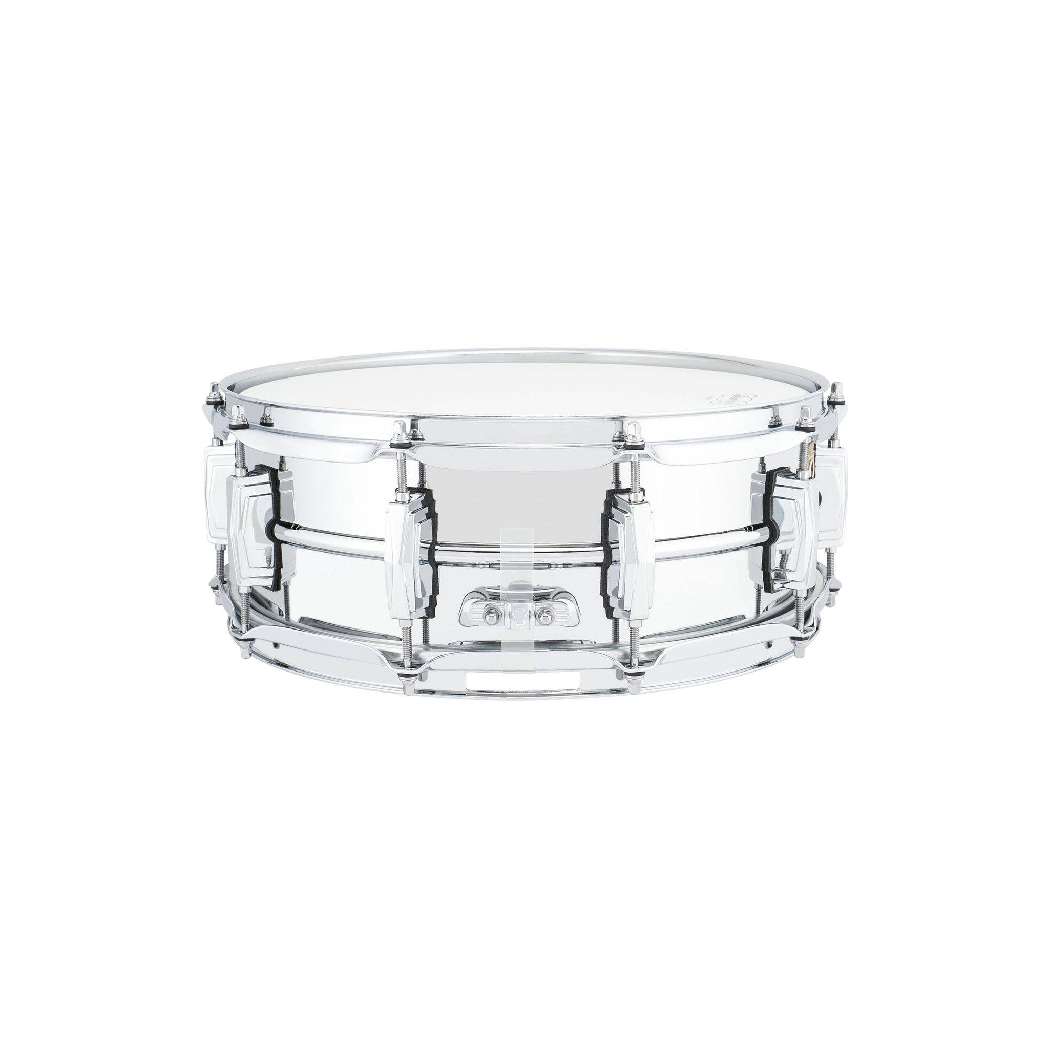 Ludwig Chrome Plated Brass Supra-Phonic Snare Drum - 14x5 LB400B Butt Plate