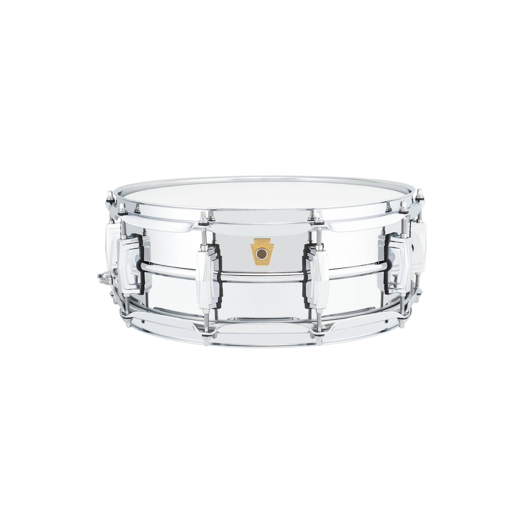 Ludwig Chrome Plated Brass Supra-Phonic Snare Drum - 14x5 LB400B