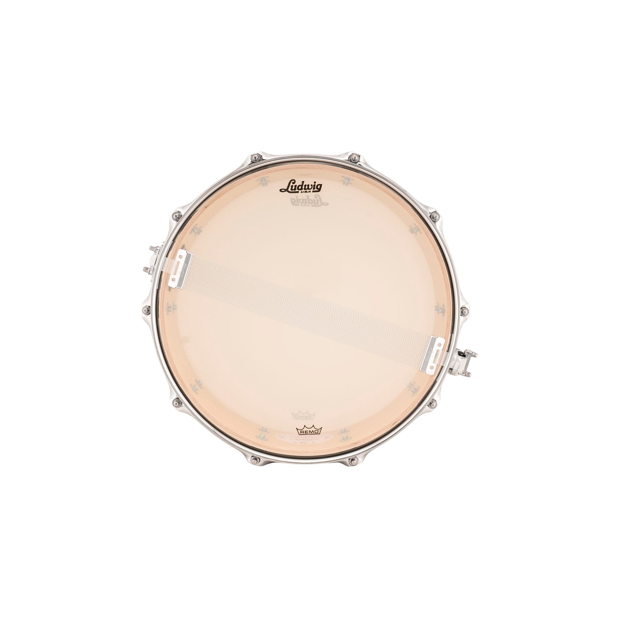 Ludwig Classic Maple Snare Drum - White Marine Pearl - 14x5 LS401XX0P Snare Side