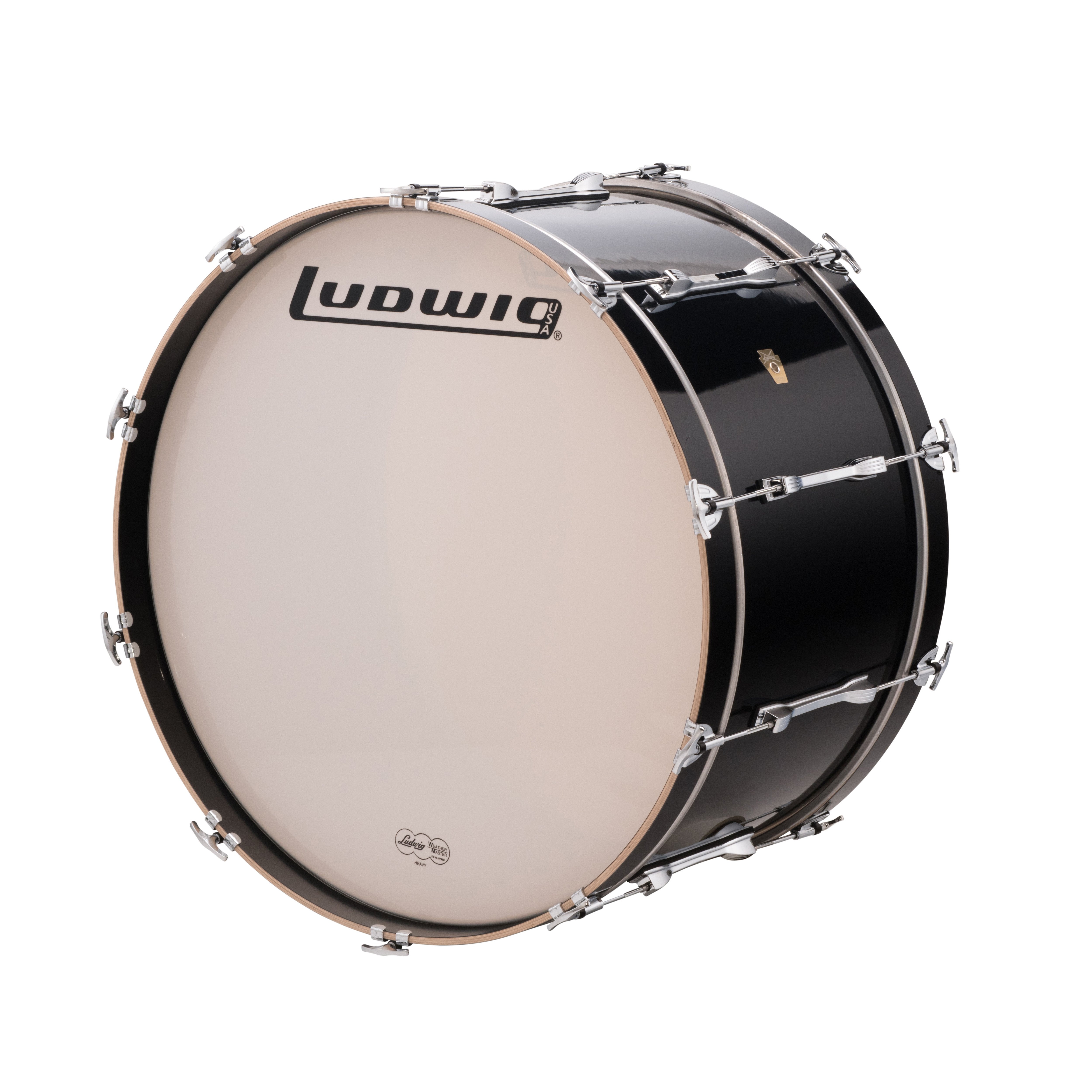 Ludwig Concert Bass Drum - 32" x 16" - Black Cortex