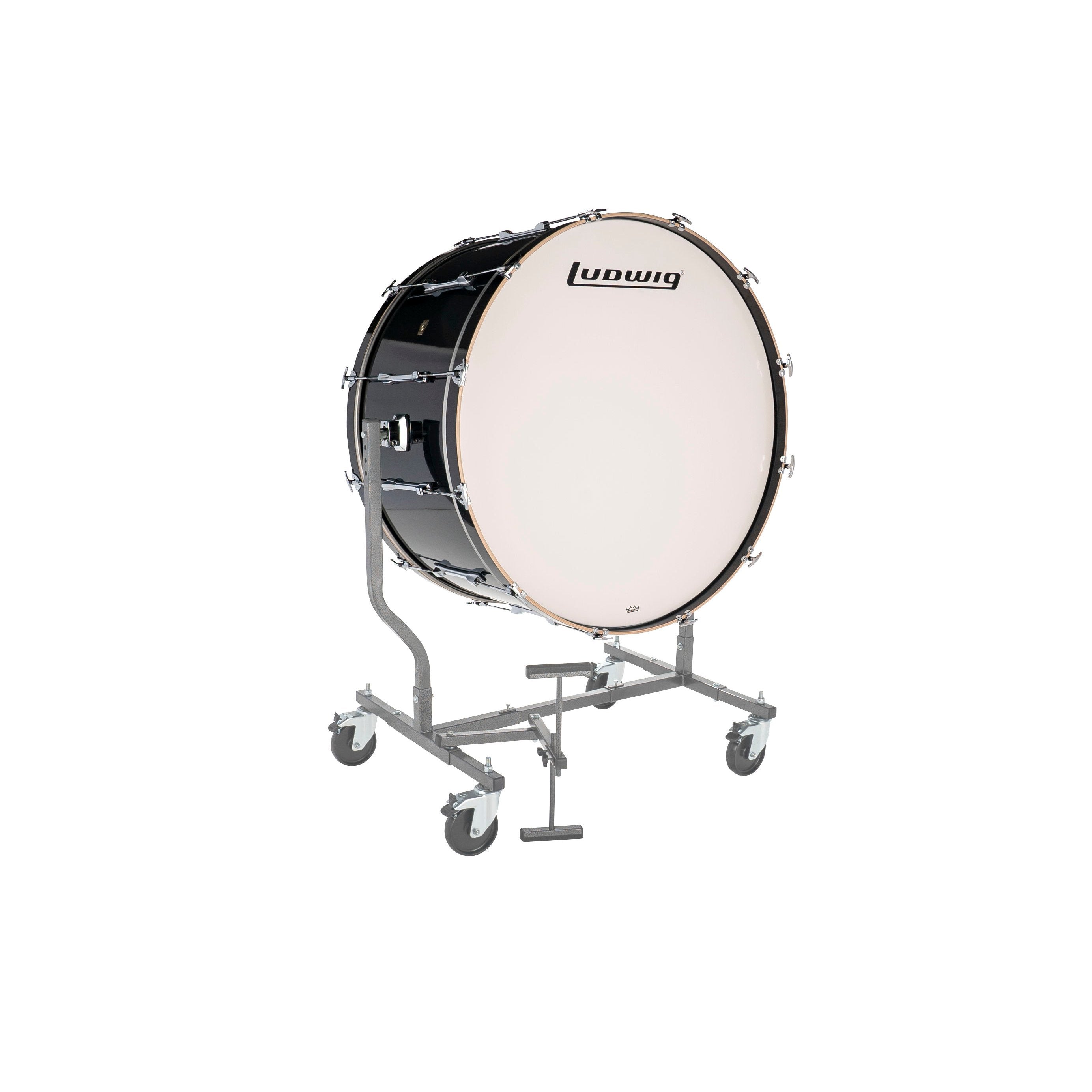 Ludwig Concert Bass Drum - 36" x 18" - Black Cortex