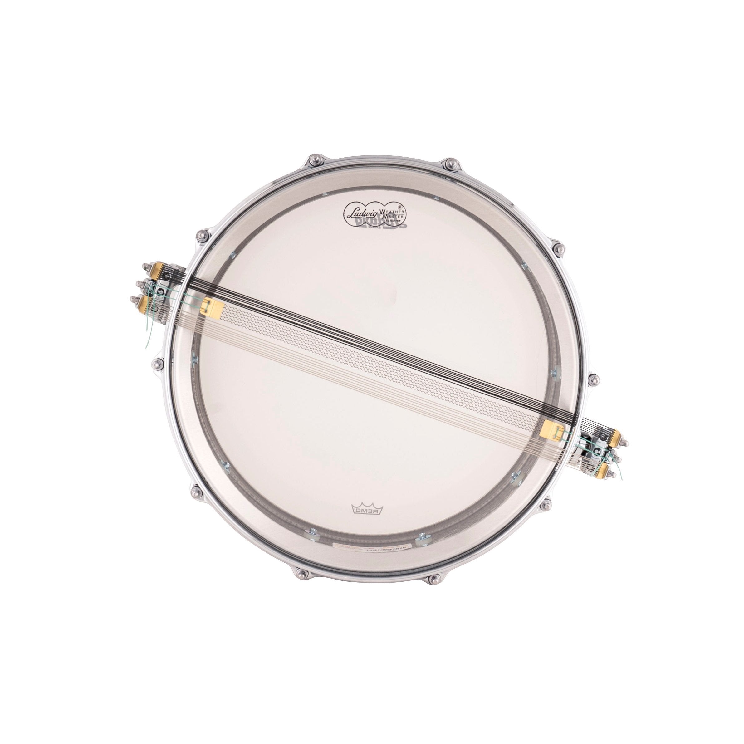 Ludwig Hammered Aluminum Concert Snare Drum - 14" x 5" - Image 4
