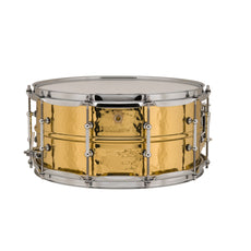Ludwig Hammered Brass Snare Drum - 14x6.5 LB422BKT