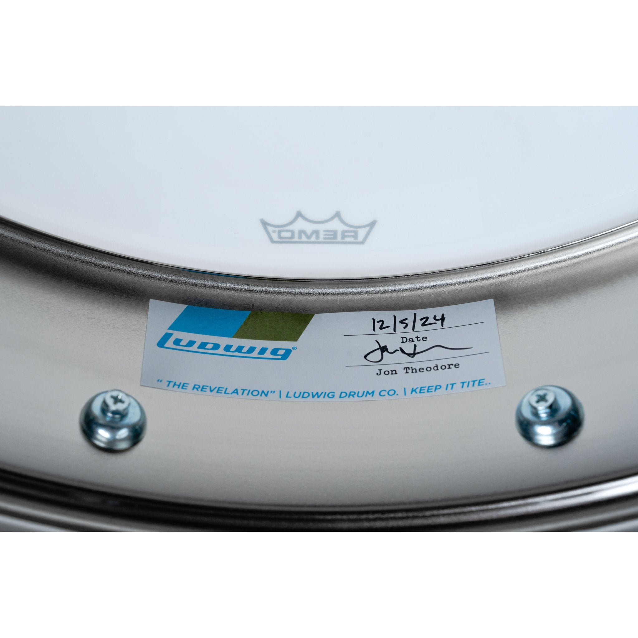 Ludwig Jon Theodore Signature Snare Drum -14x6.5 LB402BNJT Signature Badge